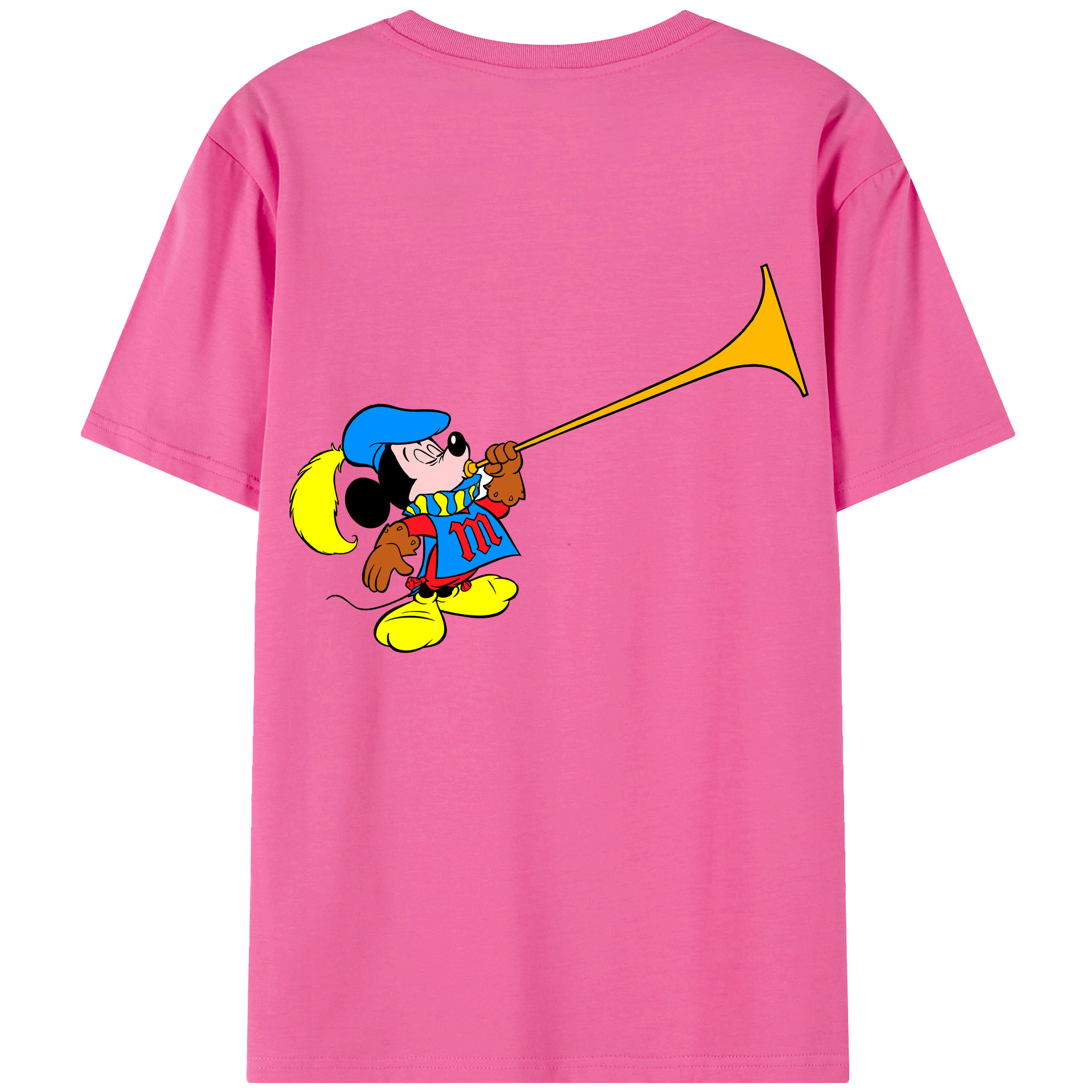 （画像用） ミッキーマウス Mickey Mouse レディース半袖Tシャツ(バックプリント)